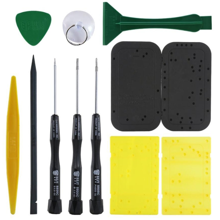 10 in 1 BEST BST-605 Kit di strumenti per smontare gli strumenti di apertura per iPhone 3/4/4S/5, BST-605 10 in 1 BEST BST-605 Kit di strumenti per smontare gli strumenti di apertura per iPhone 3/4/4S/5, BST-605